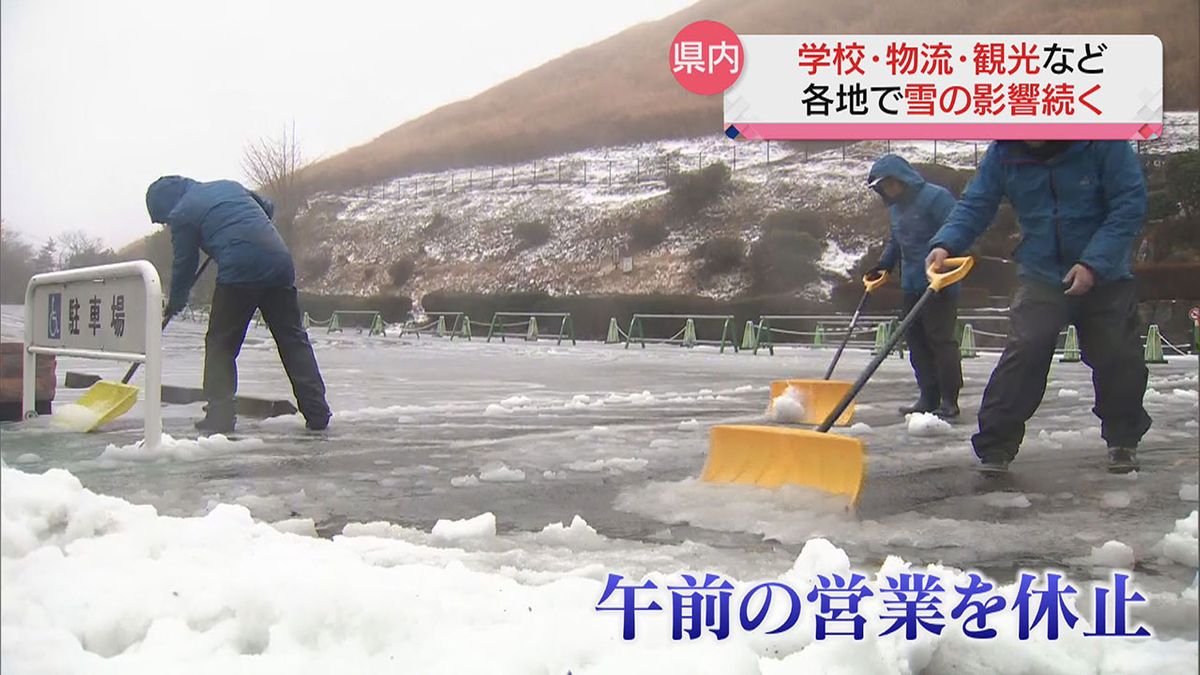雪の影響…学校・物流・観光など各地で混乱 「雪合戦したい！」雪が残った道を歩いて登校する児童の姿も（静岡県）