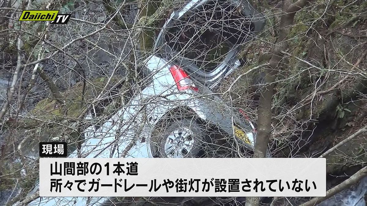 川根本町の町道で軽自動車が川に転落 70代の女性が死亡