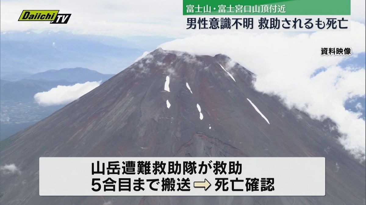 【富士山】登山中の埼玉の５０代男性が山頂付近で意識不明に…救助され五合目まで下山するも死亡（静岡）