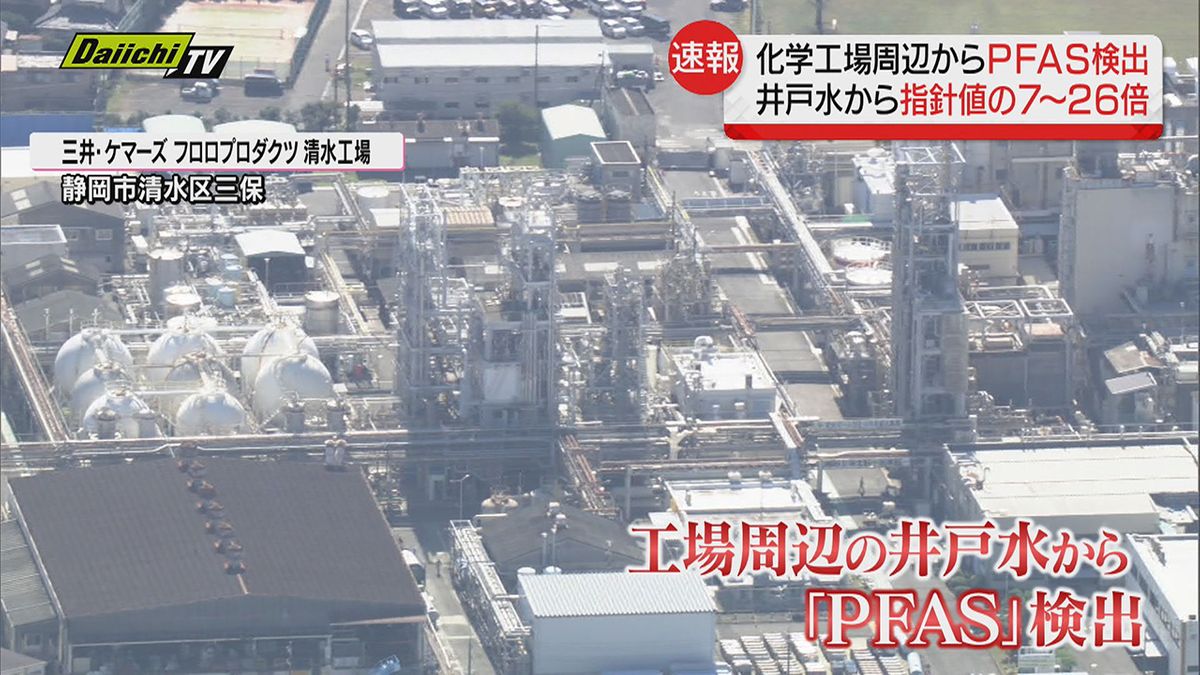 【速報】化学工場周辺井戸から国指針値の最大２６倍の「ＰＦＡＳ」検出（静岡市清水区）