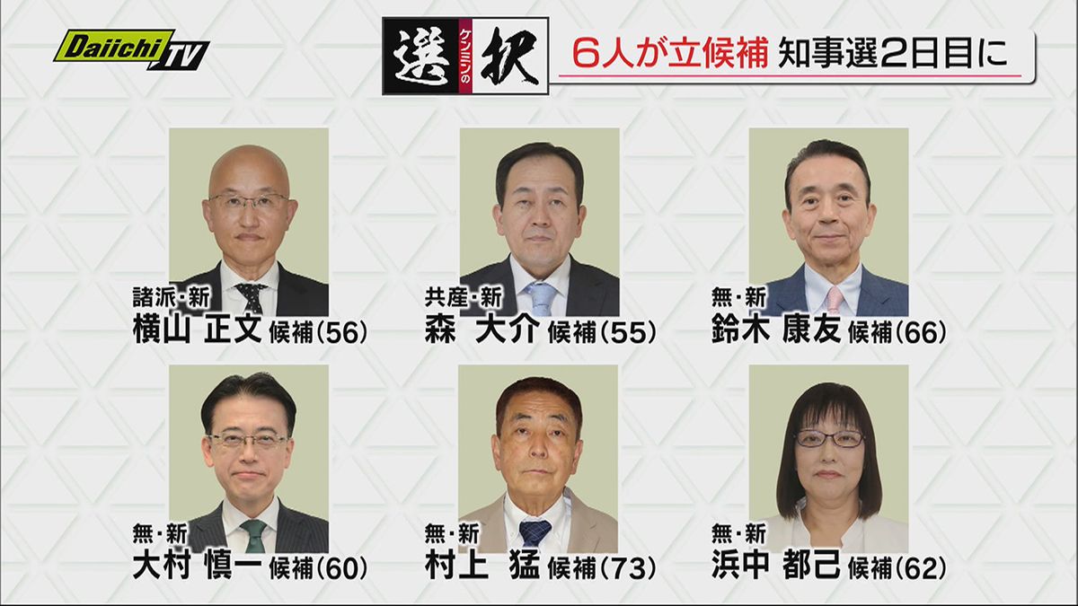 【静岡県知事選】“超短期決戦”２日目も各地で立候補者による熱い論戦を展開…“あの人”の応援も