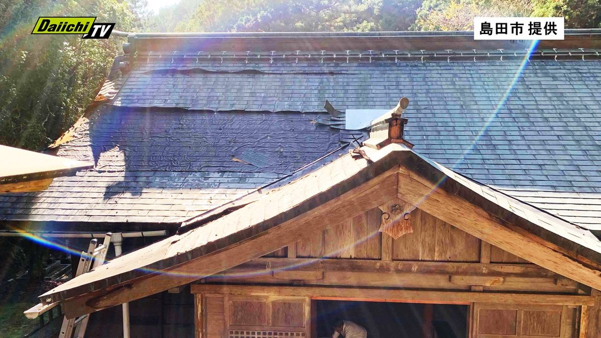 島田市の神社から屋根材などの銅板２４３枚盗難【静岡】