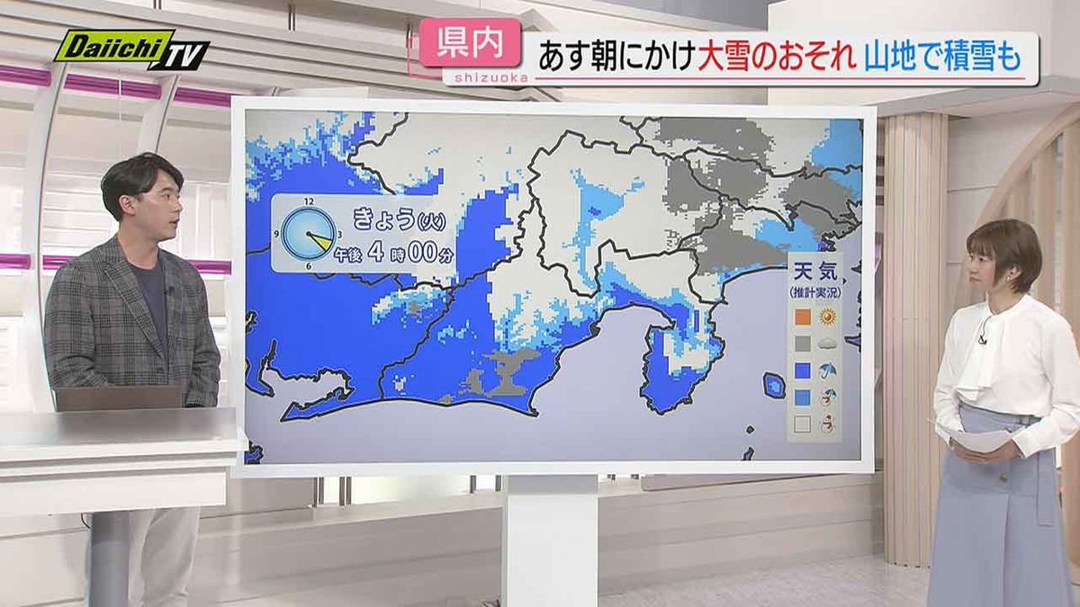 【解説】冷え込みに加え雨雪の影響が懸念される県内…今後の見通しは？松浦悠真気象予報士が詳しく（静岡）