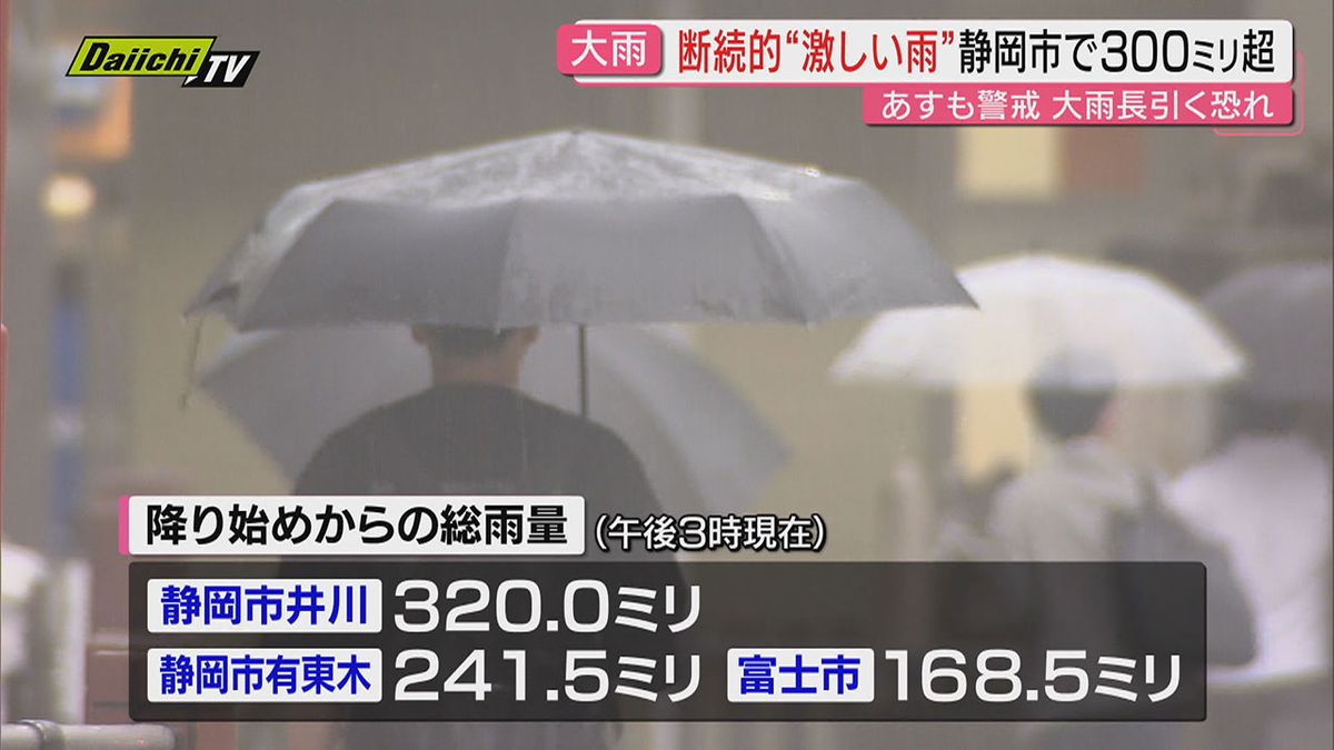 前夜から断続的に降り続いた雨は帰宅時から翌日の通勤・通学の足にまで 