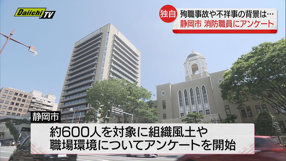 【独自】ビル火災での隊員殉職受け…消防職員対象に“職場環境”などについてのアンケート実施（静岡市）