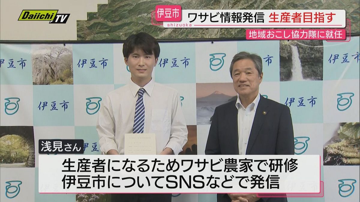 “ワサビの魅力”発信…神奈川出身の男性が静岡・伊豆市の地域おこし協力隊に就任！将来は生産者も目指す