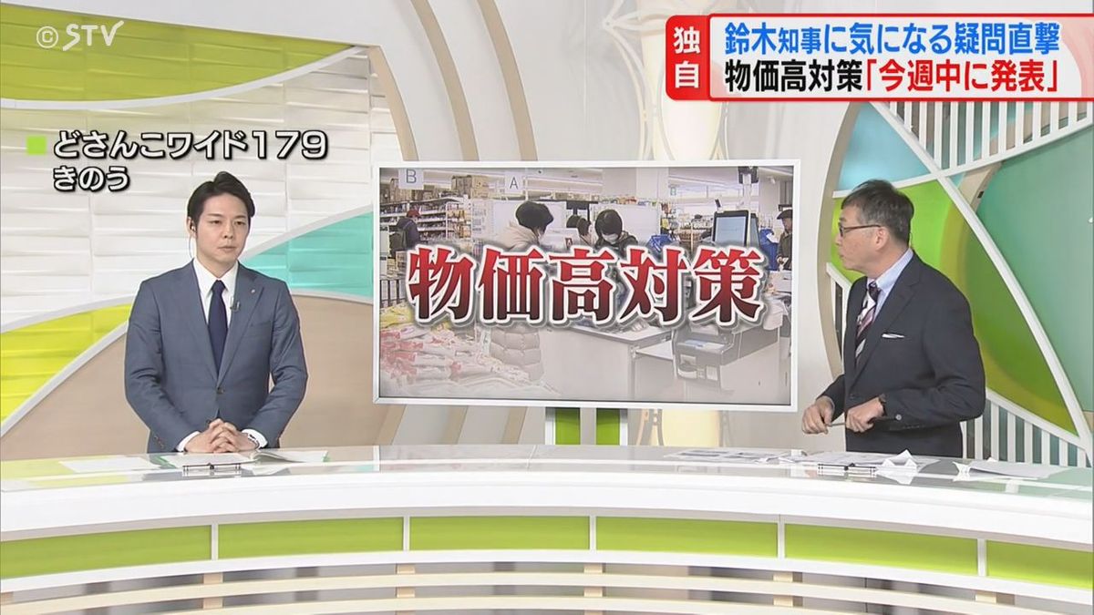 物価高対策を今週中に発表　鈴木知事が「どさんこワイド」に生出演