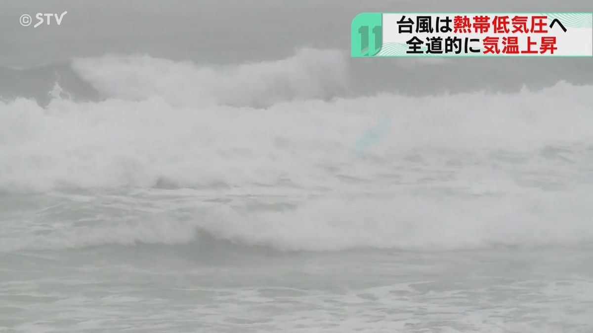 台風５号は熱帯低気圧に　各地で気温上昇…30℃超も　熱中症に警戒　北海道南西部は大雨