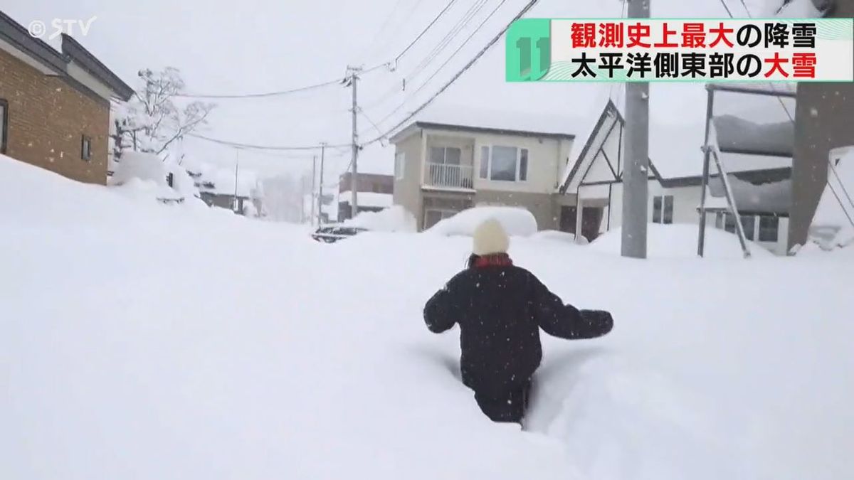 観測史上最大の降雪　帯広は24時間で124センチ「とてつもないことに…」ピークは昼ごろまで