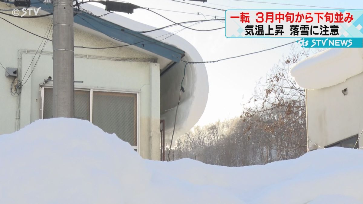 道路に大量の雪　屋根からの落雪相次ぐ　一転して気温上昇　リンクの氷も解ける　北海道