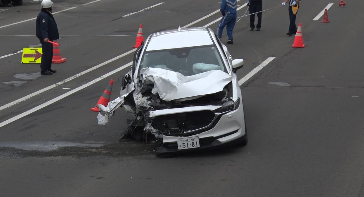 【速報】乗用車2台が正面衝突…運転手1人が意識不明の重体 北海道小樽市