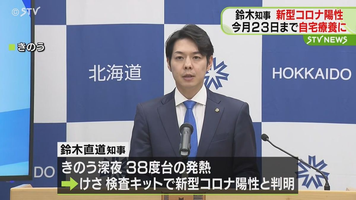 鈴木知事が新型コロナウイルスに感染　１９日朝に判明　２３日まで自宅療養続ける