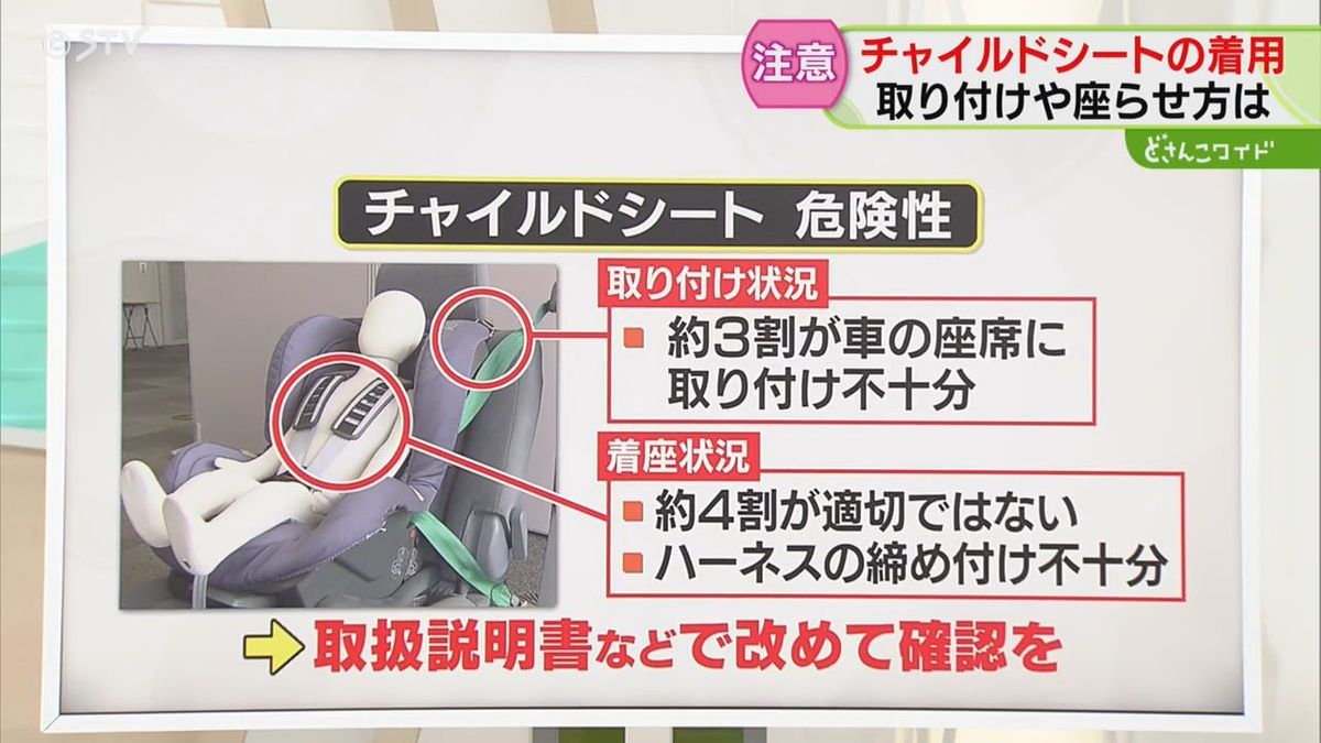 【解説】座り方４割が不適切　チャイルドシートのポイント　子どもの体格にあっているかどうかも確認を