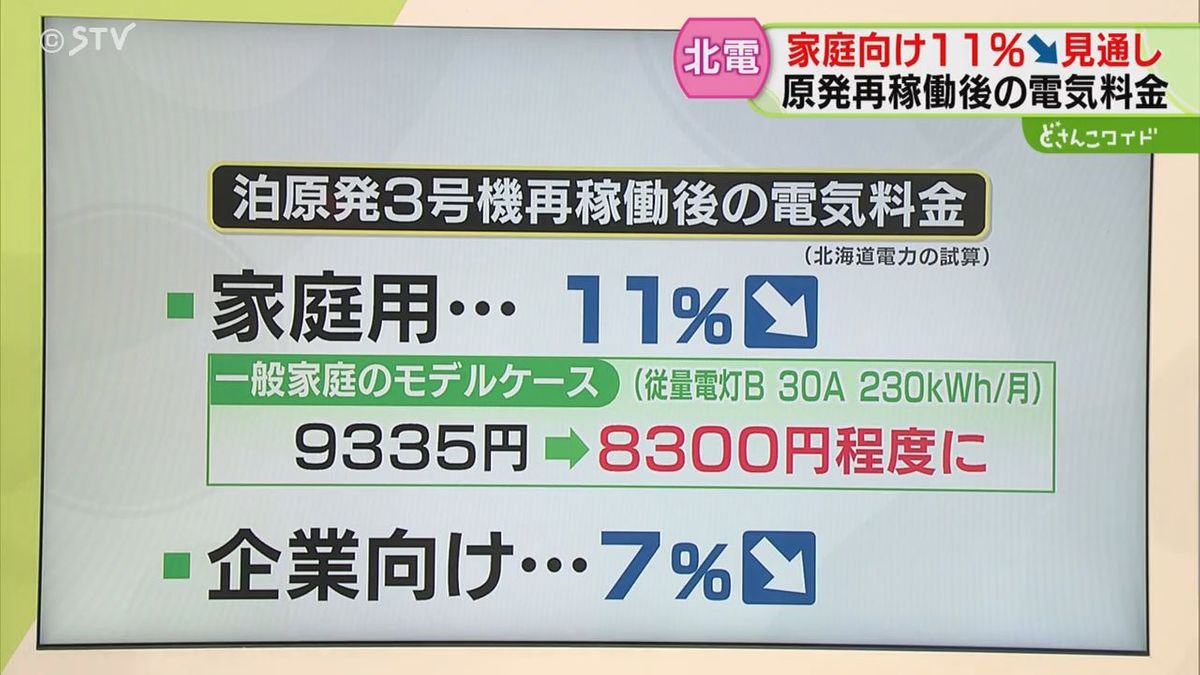 解説】電気料金どうなる？泊原発再稼働で引き下げ試算 家庭用11 