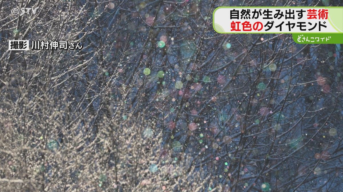 超～貴重！北海道美瑛町に舞い降りた…虹色に輝くダイヤモンドダストをご覧ください！