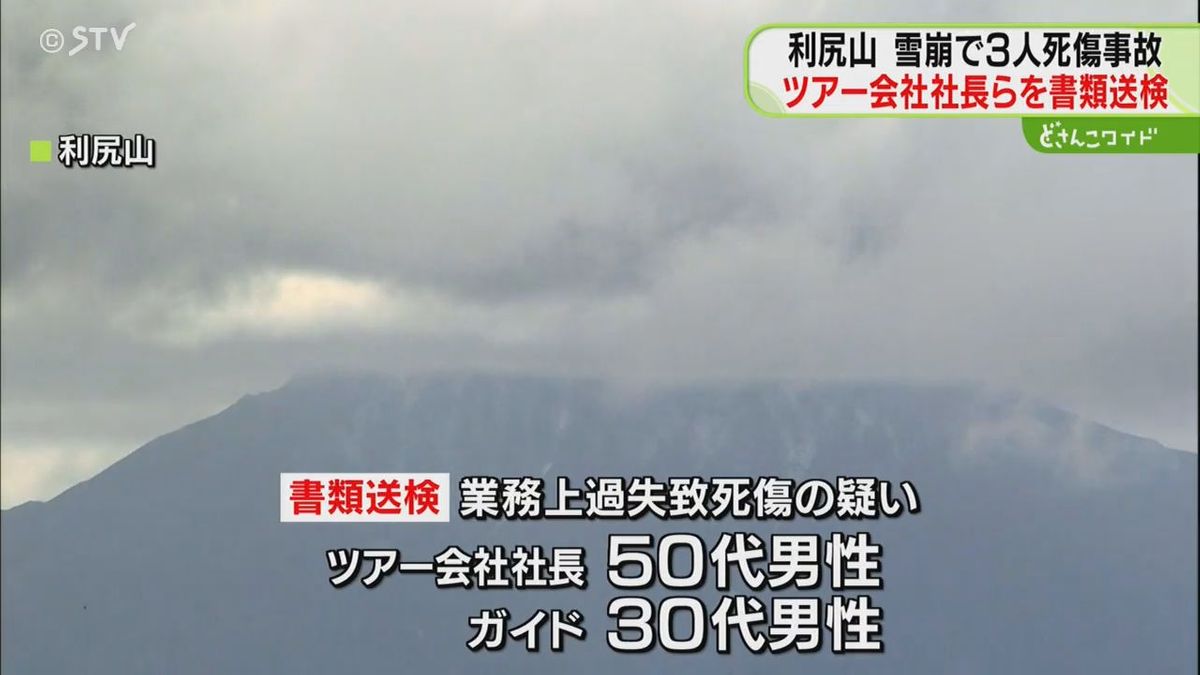 雪崩の安全管理を怠る　巻き込まれた３人が死傷　ツアー会社社長とガイドを書類送検　北海道