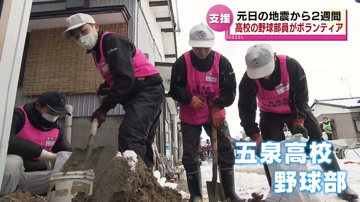 野球部員がボランティア