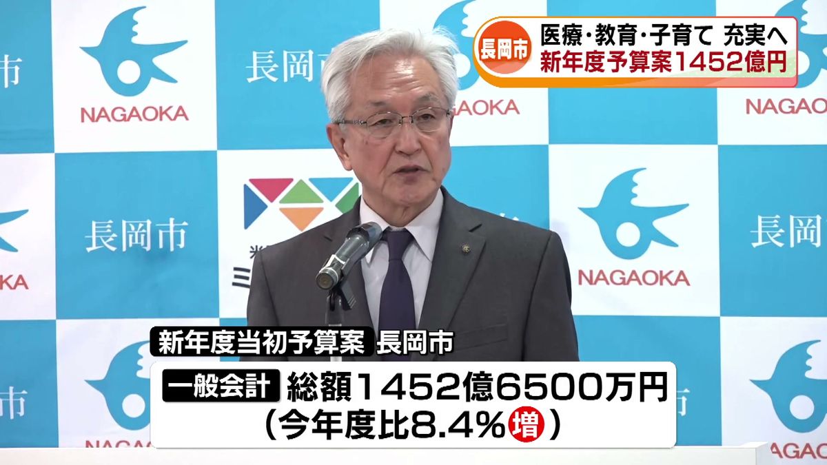 【長岡市】新年度予算1452億6500万円　救急医療維持へ　“拠点性高め 選ばれるまちに” 《新潟》