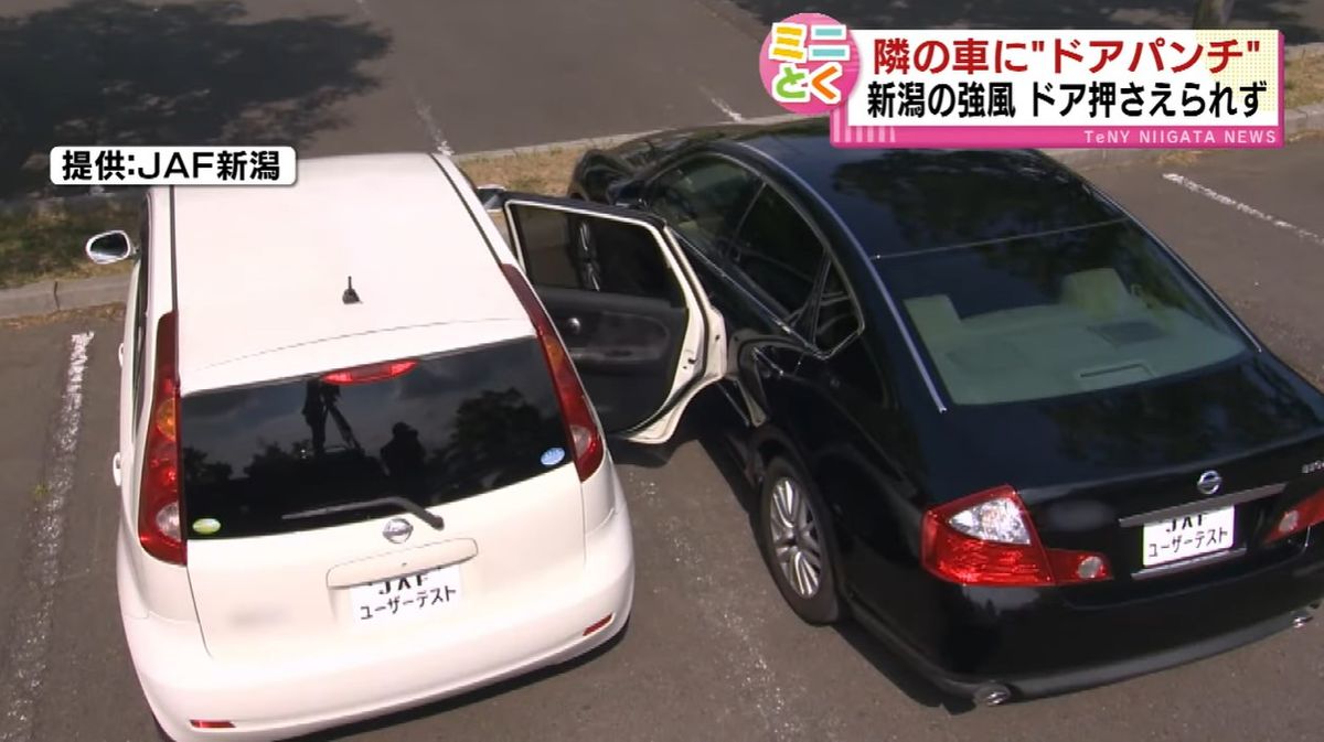 【特集】隣の車にドアがぶつかる「ドアパンチ」　泣き寝入り…でも修理は高額　被害の実態と対処法とは? 《新潟》