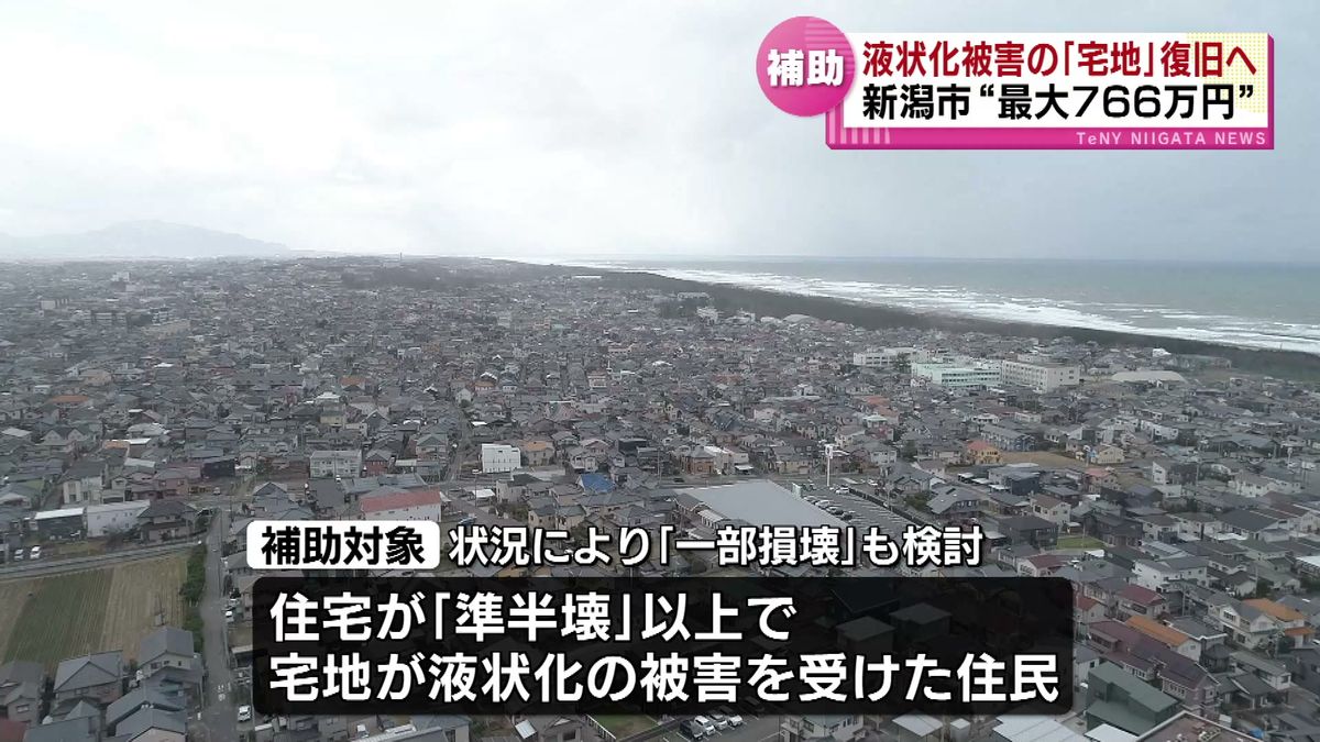 元日の地震からまもなく半年　新潟市で液状化被害の「宅地」復旧へ　最大766万円補助する方針　新潟市　