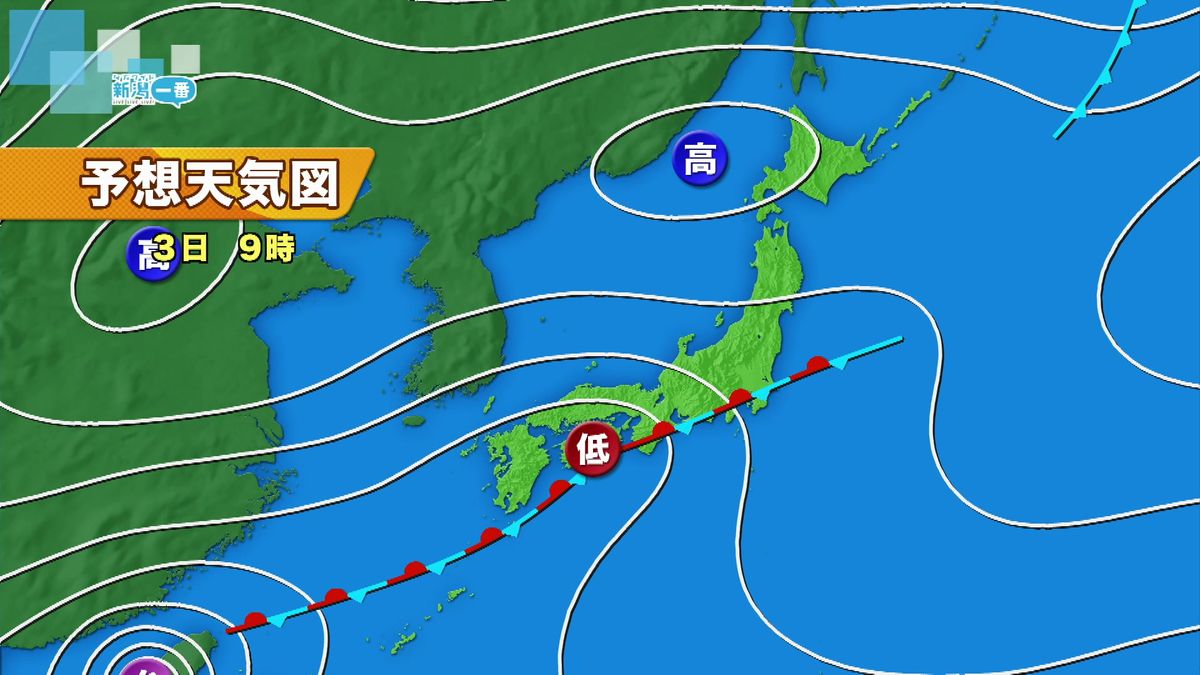 【気象情報】8日にかけて強い雨も　8日は日中の気温20℃以下に　平年より低い見込み　《新潟》　