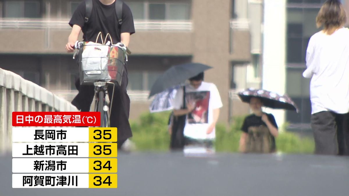 新潟県に「熱中症警戒アラート」 長岡や上越市高田で日中35℃予想も（2026年8月18日掲載）｜TeNY NEWS NNN