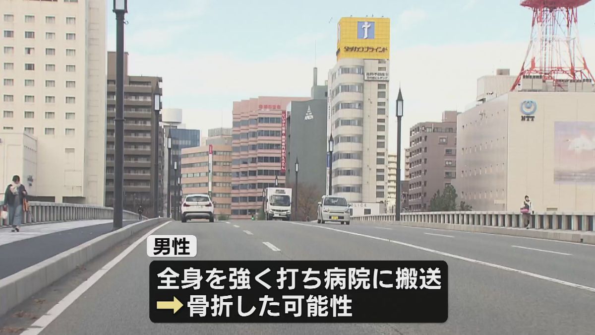 萬代橋で歩行者の40代男性を車ではねる　東京都の会社員の男を過失運転致傷の疑いで現行犯逮捕　《新潟》