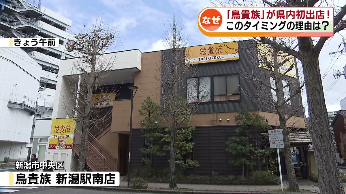 【県内初出店】焼き鳥チェーン『鳥貴族』が4月7日オープン　均一価格で人気　なぜこのタイミングで新潟に？