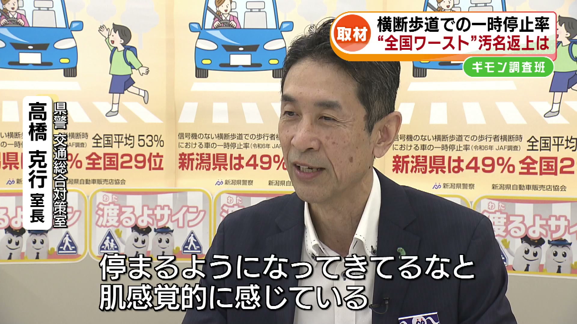 2ページ目 【ギモン調査班】横断歩道での車の一時停止 おととし