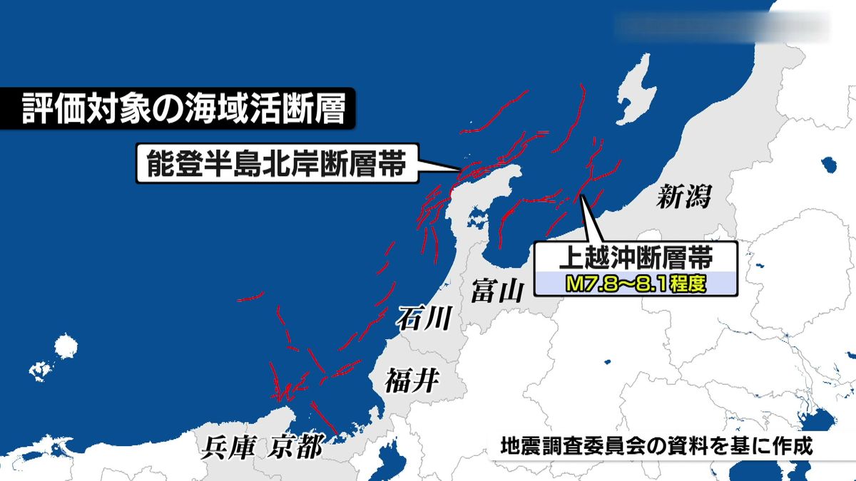 日本海で大地震の可能性　２５か所に「海域活断層」　“上越沖断層帯”はM８程度か 《新潟》