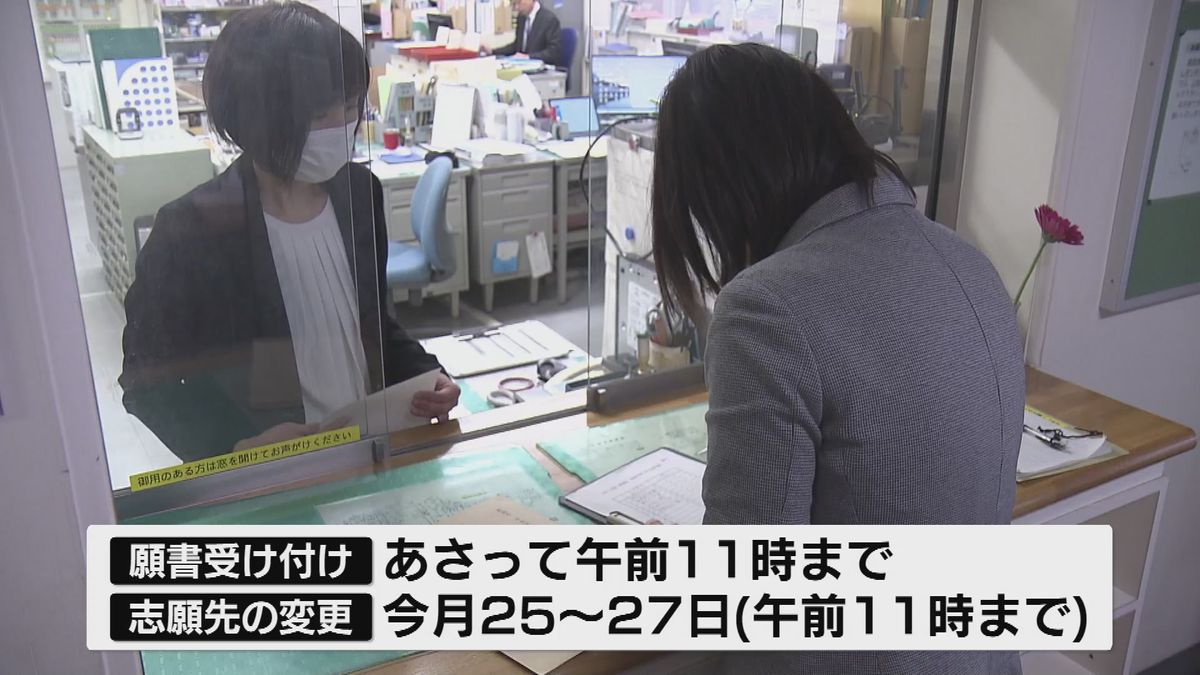 公立高校の一般入試　願書の受け付け始まる　全日制・定時制で計1万2420人の募集 《新潟》