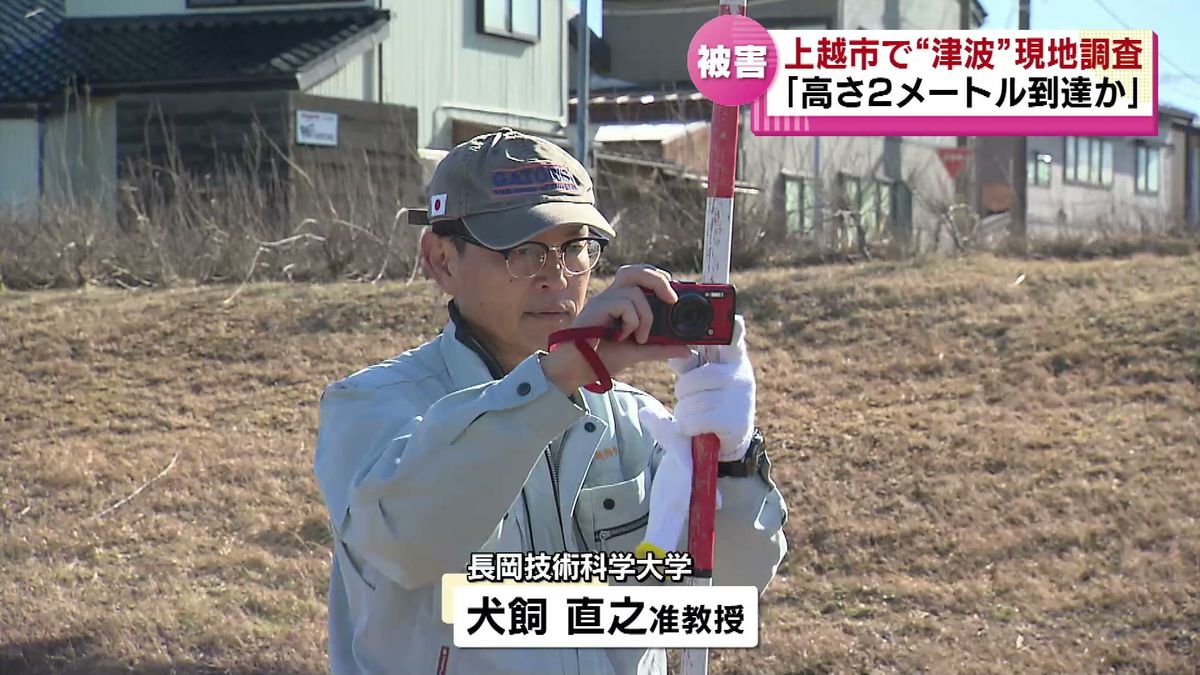 調査する長岡技科大・犬飼直之准教授