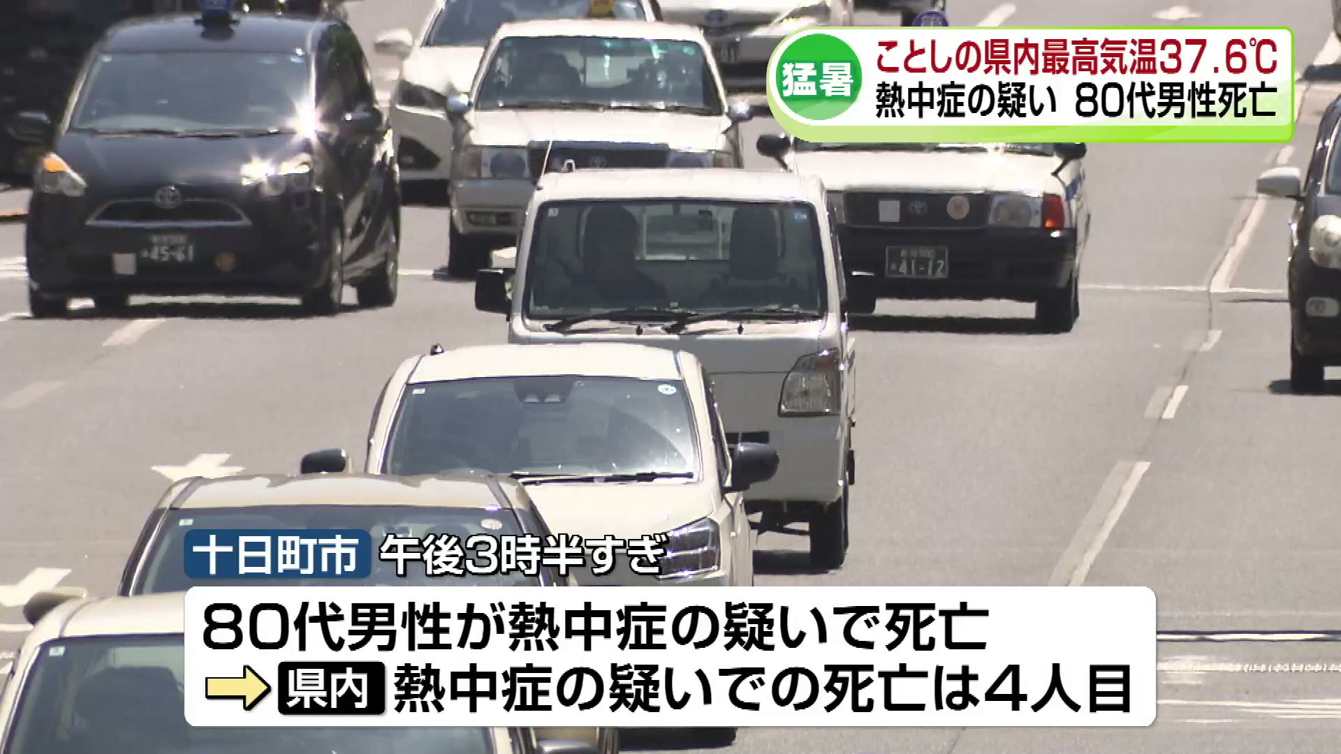 ことしの県内最高気温37.6℃観測 熱中症疑いで80代男性が死亡《新潟