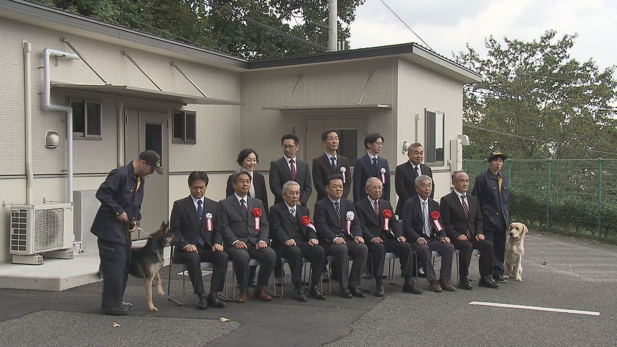 警察犬舎の開所式　危険な事案への対応目的に県警が直接訓練　　警察犬の出動件数は年々増加傾向　大分