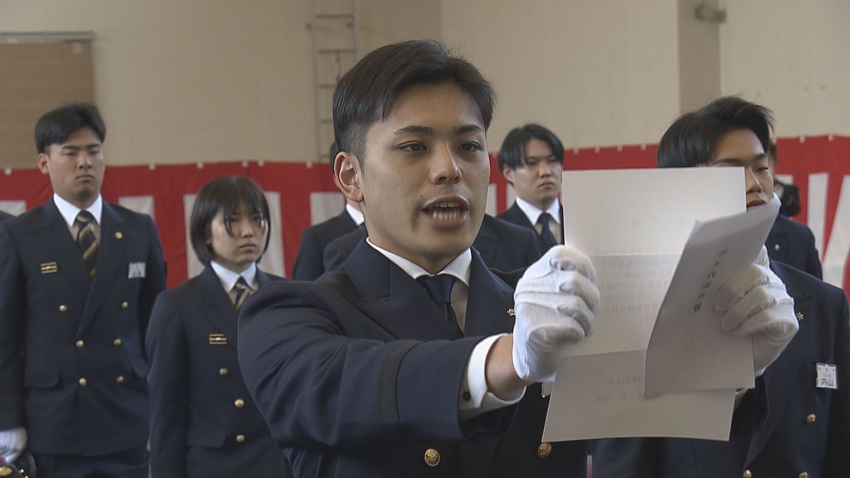 県消防学校で入校式　37人の消防士が新たな一歩　これから半年間の訓練を行う　大分