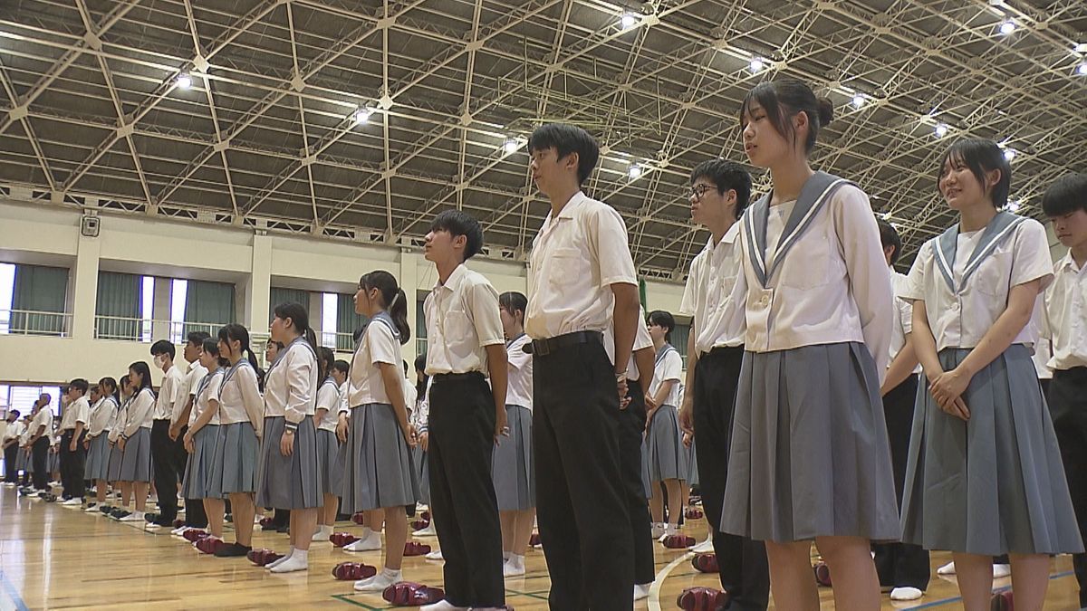 一部の高校で早くも2学期の始業式　授業時間など確保のため毎年この時期に行う　大分　