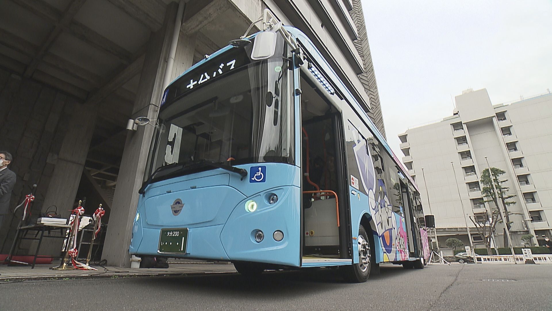 大分バスが「大型EVバス」導入 排出する二酸化炭素を最大で4割削減可能