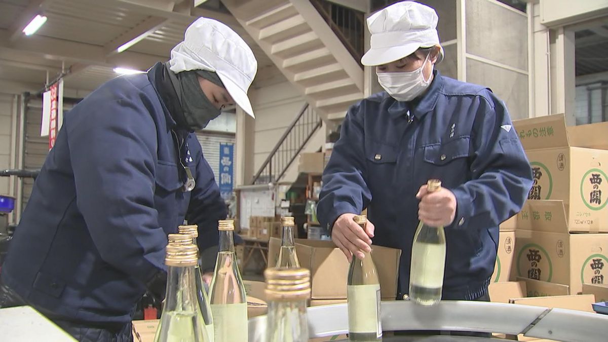 酒蔵で縁起物の酒「立春朝搾り」出荷作業　無病息災や商売繁盛を祈願　大分県国東市