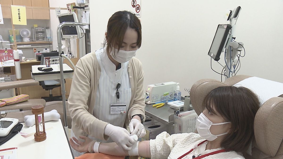 台風の影響は“血液”にも…献血中止などで血液が不足　若い世代に積極的な献血呼びかけ　記者も体験