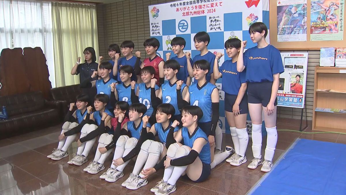インターハイ初出場の大分商業女子バレーボール 岩手県代表にストレートで勝利し決勝トーナメント進出へ