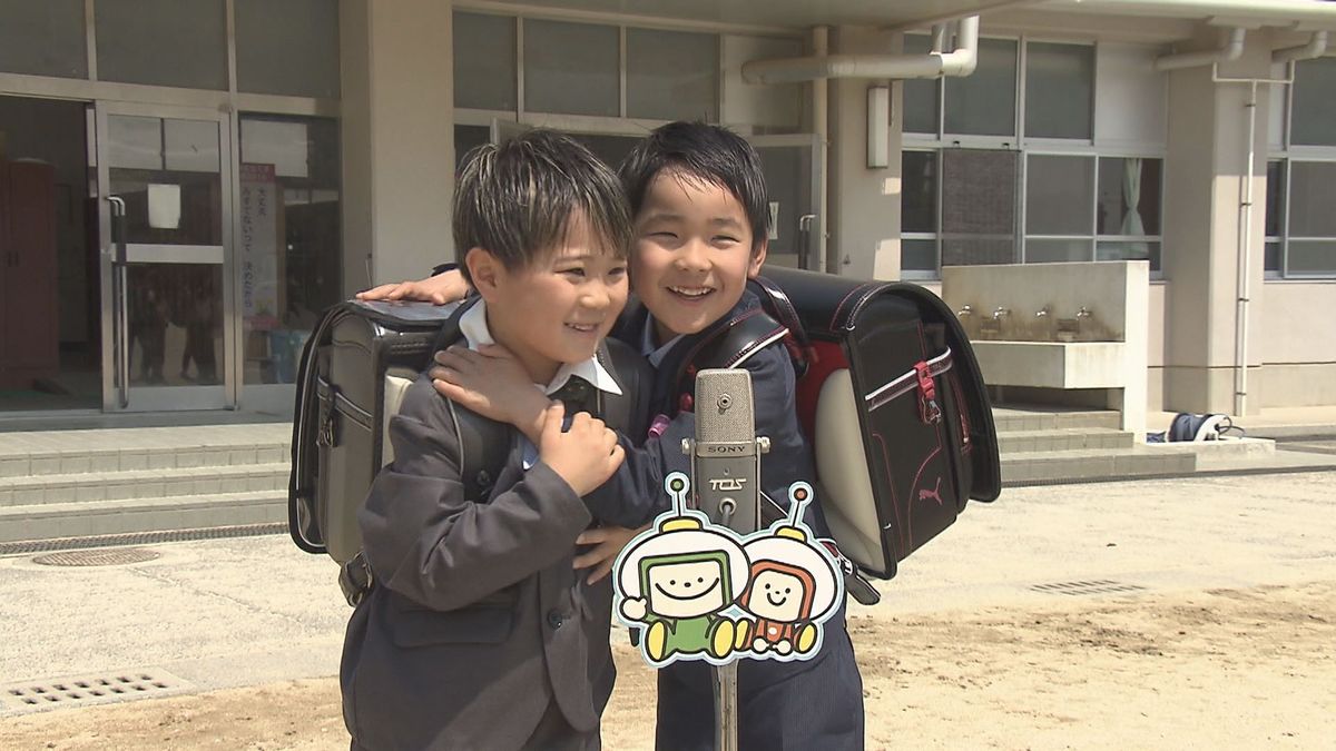 小学校で入学式　新1年生のがんばりたいことは？児童数と学校数は年々減少　大分