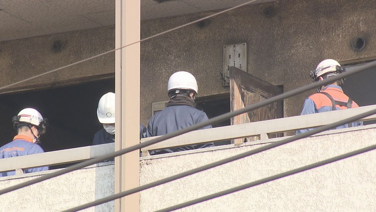 大分市のマンションで火事　全焼した室内から見つかった遺体は住人の男性（42）と判明　大分