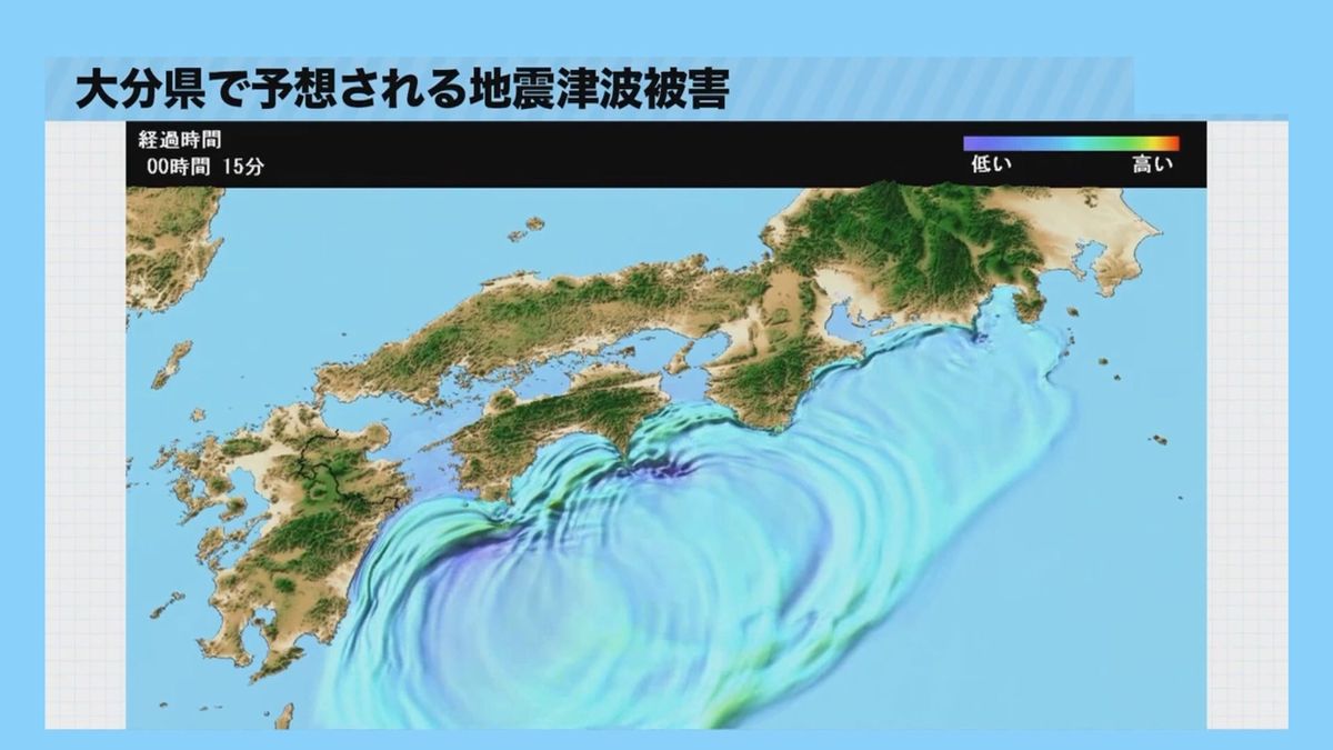 「南海トラフ地震」30年以内に発生する確率を80％程度に引き上げ　大分県内では2万人以上の死者を想定