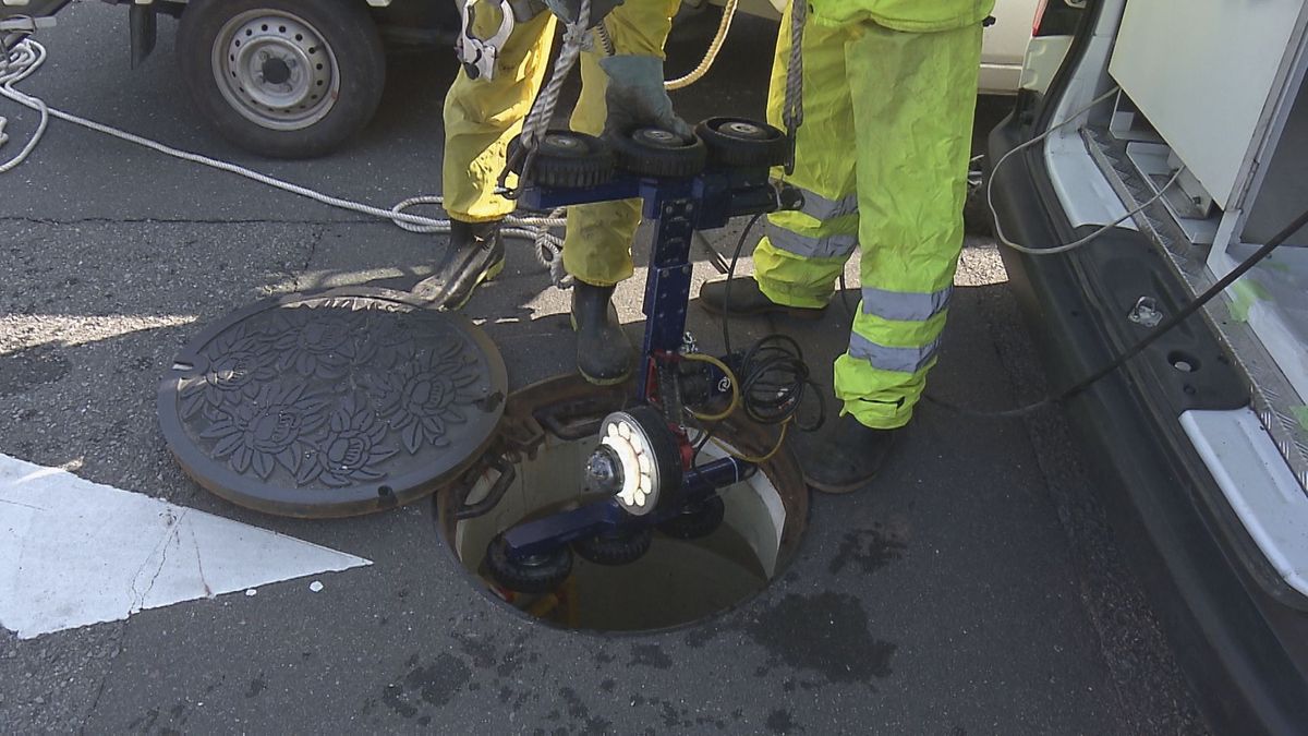 埼玉県八潮の道路陥没事故を受け　大分市で下水道管の緊急点検　カメラで腐食や水の量を確認