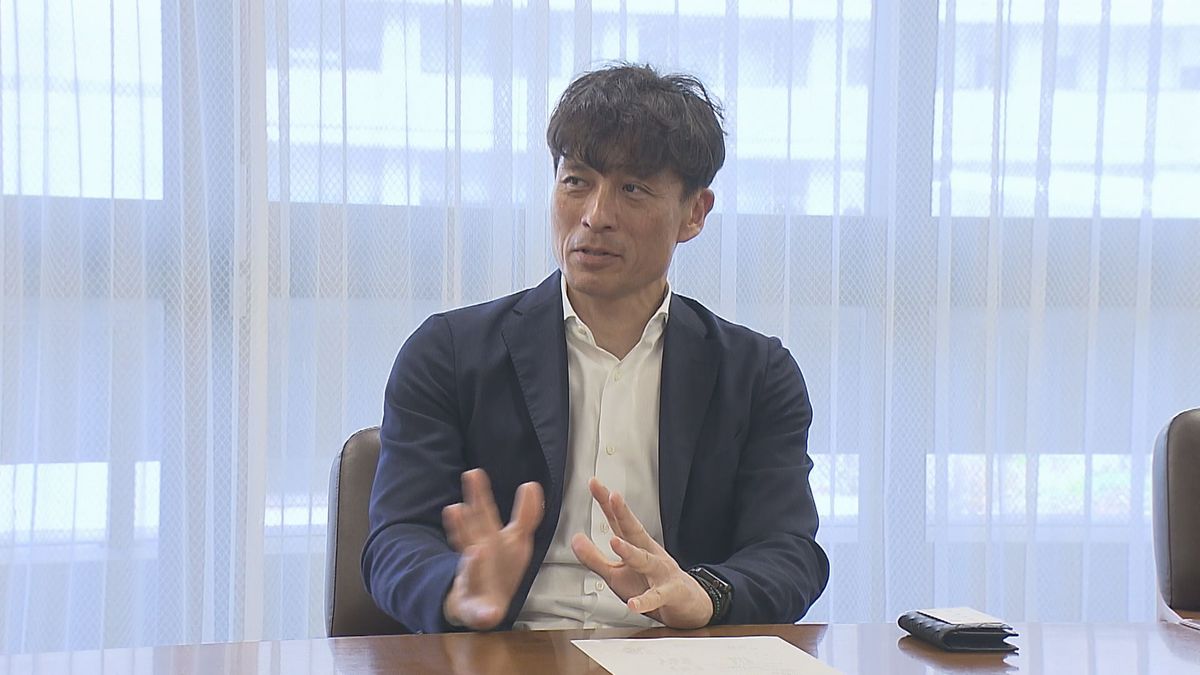元日本代表の宮本恒靖会長が県庁訪問　サッカー専用スタジアム開設にも期待　知事「ぜひ代表戦を大分で」