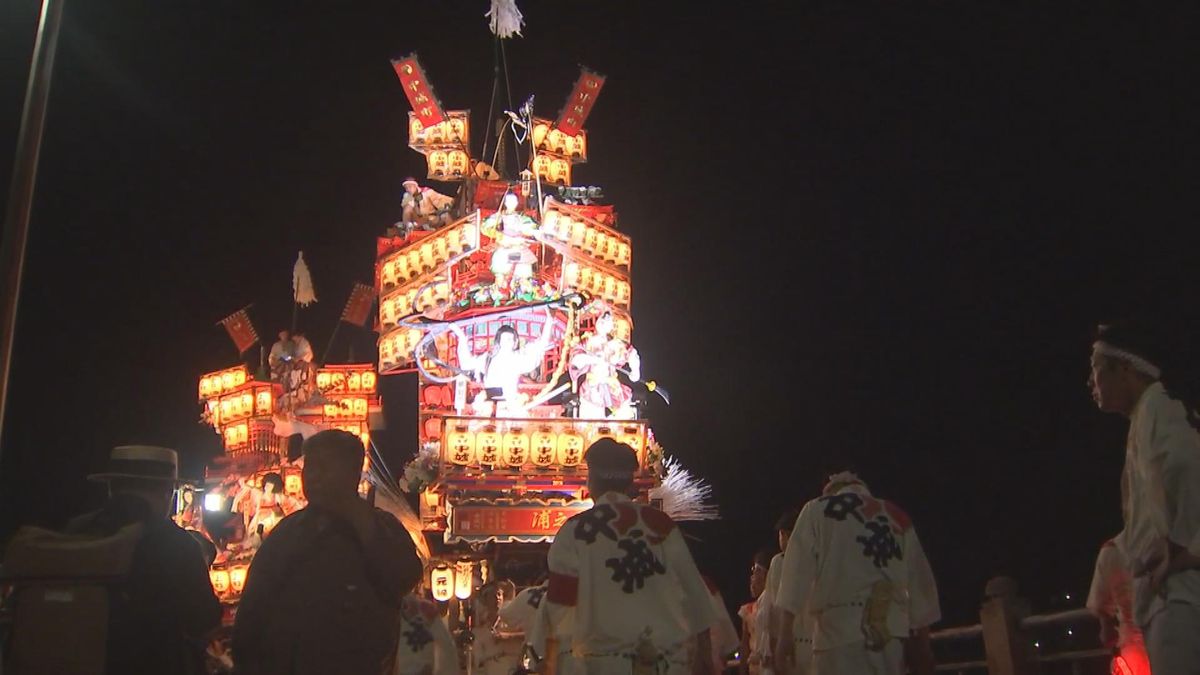 夏の風物詩・日田祇園開催　ユネスコ無形文化遺産にも登録　夜は提灯をつけて巡行し幻想的な雰囲気に　大分