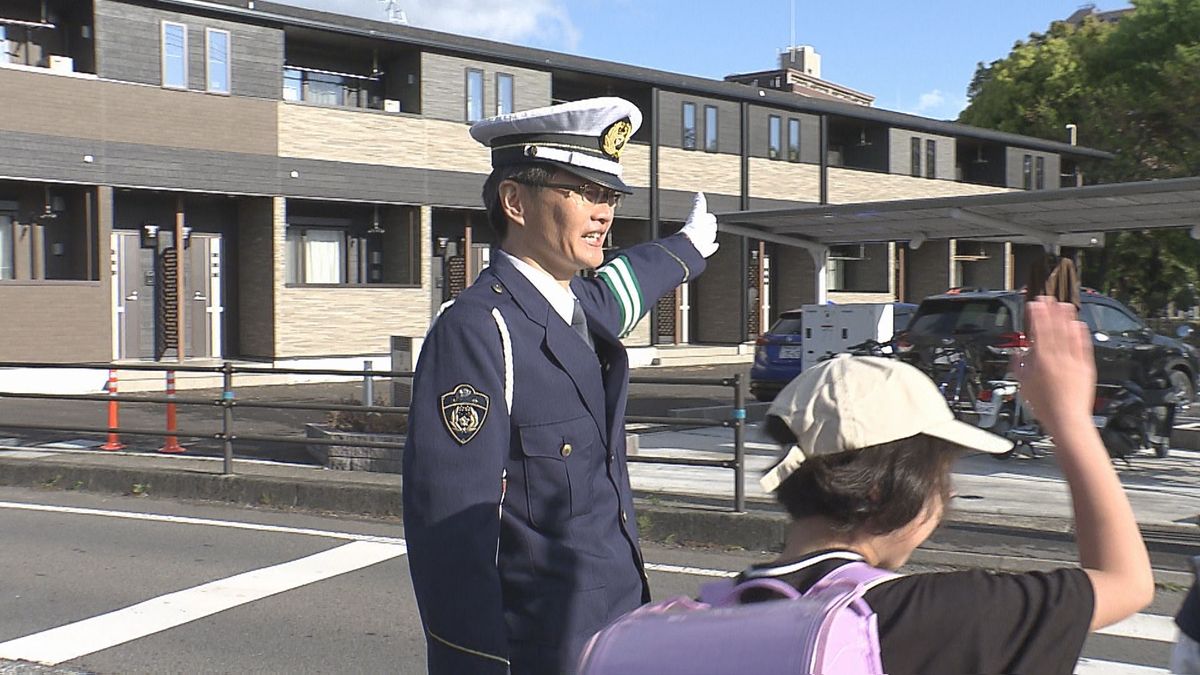 通学路で警察が交通安全呼びかけ　大分県内で小学生が絡む事故は前年よりも7件増