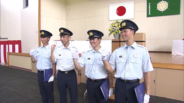 35人の消防士たちが晴れの日迎える 県消防学校で卒業式 県内11の消防