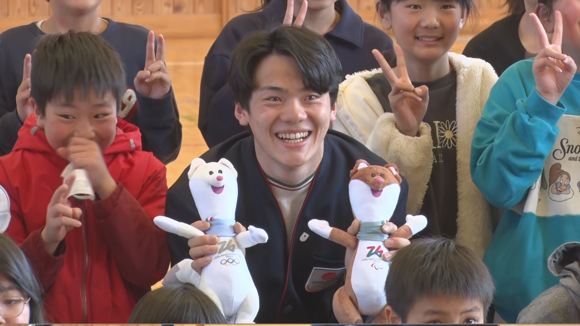 ４年後のメダル誓う！スピードスケート佐々木翔夢選手が母校へ【長野】