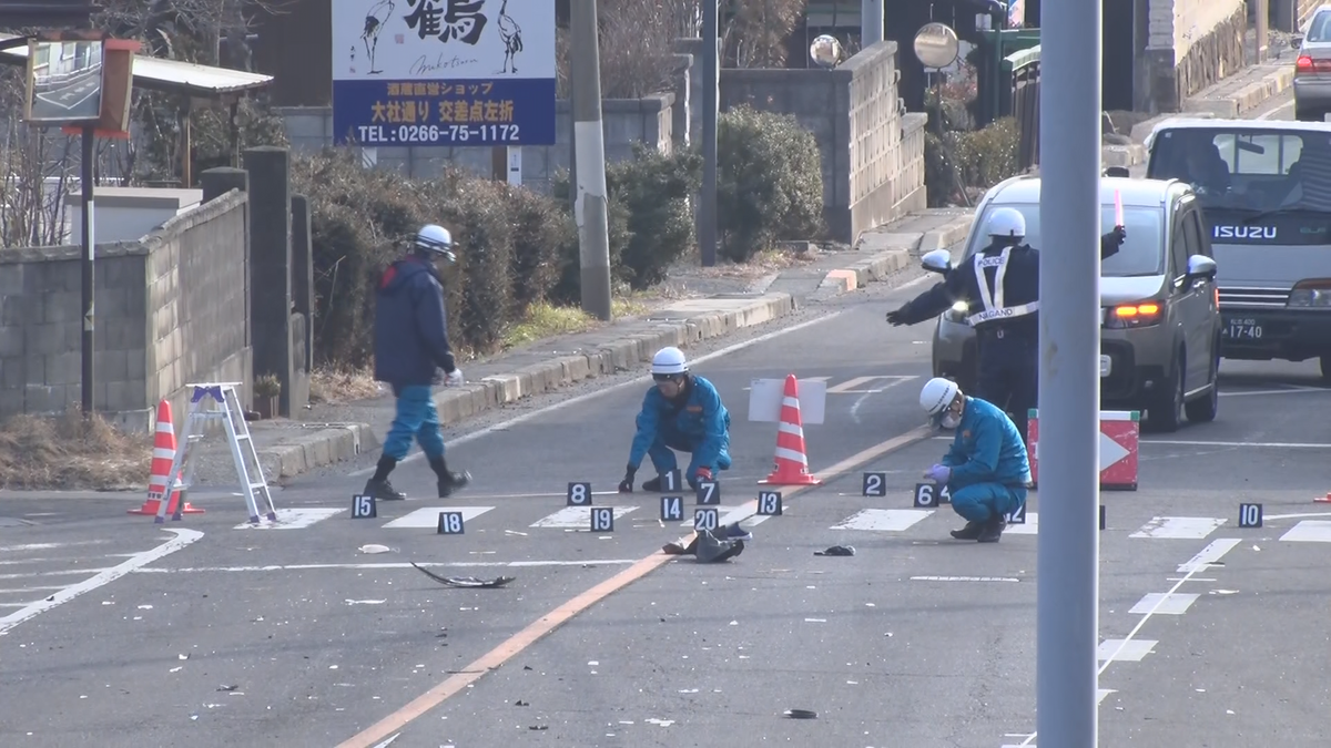 岡谷市で死亡ひき逃げ事件　高齢女性が交差点で車にはねられる　車は一旦現場を立ち去る　50代男「人をはねてしまった」と出頭　警察が事情聴く